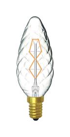 015031040  Rustica Dimmable Candle 45mm/S Twisted E14 Clear 40W